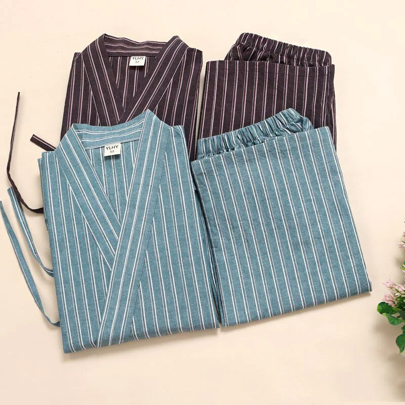 Pyjama Japonais Homme | Rayure - Image 10