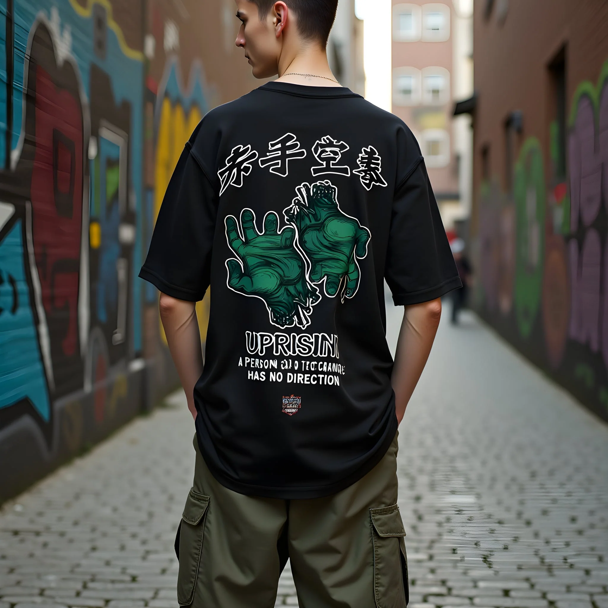 T-Shirt Streetwear Homme - Image 3